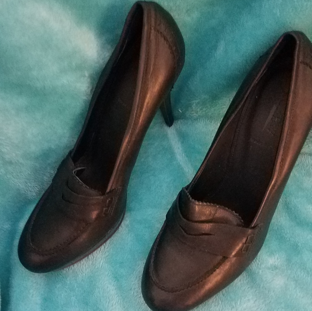 J Crew leather heels